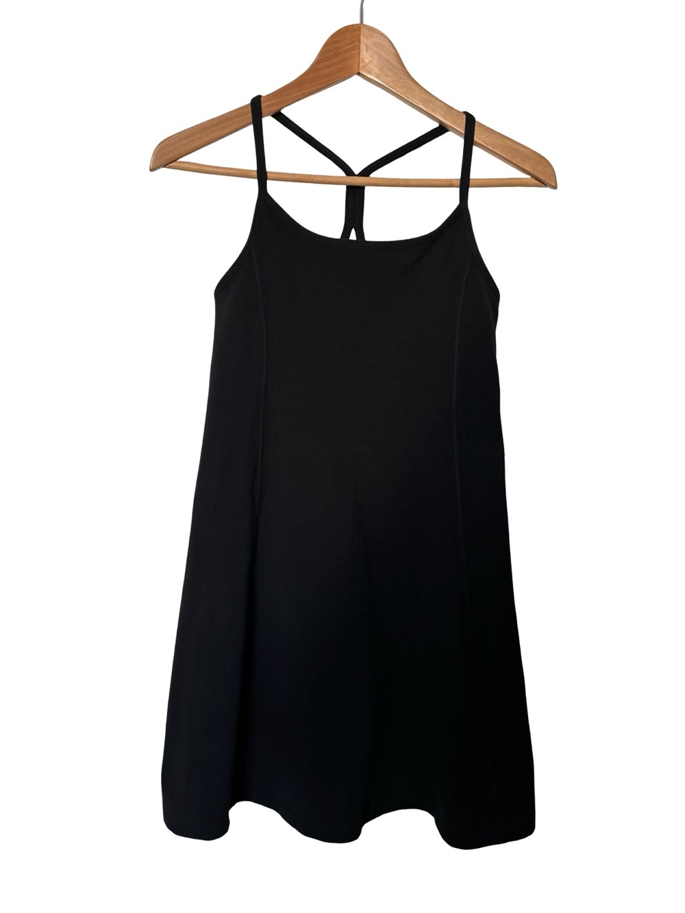 PINK Victoria's Secret Black Cotton Mini Dress with Built in shorts/pockets